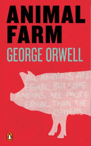Animal Farm by George Orwell book cover