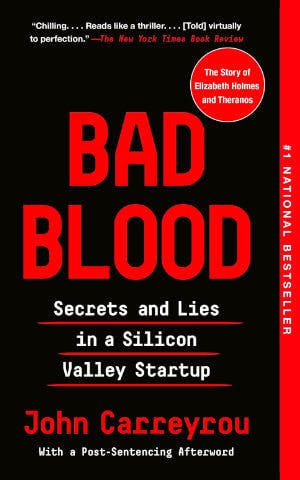 Bad Blood by John Carreyrou book cover