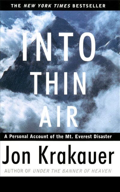 Into Thin Air by Jon Krakauer book cover