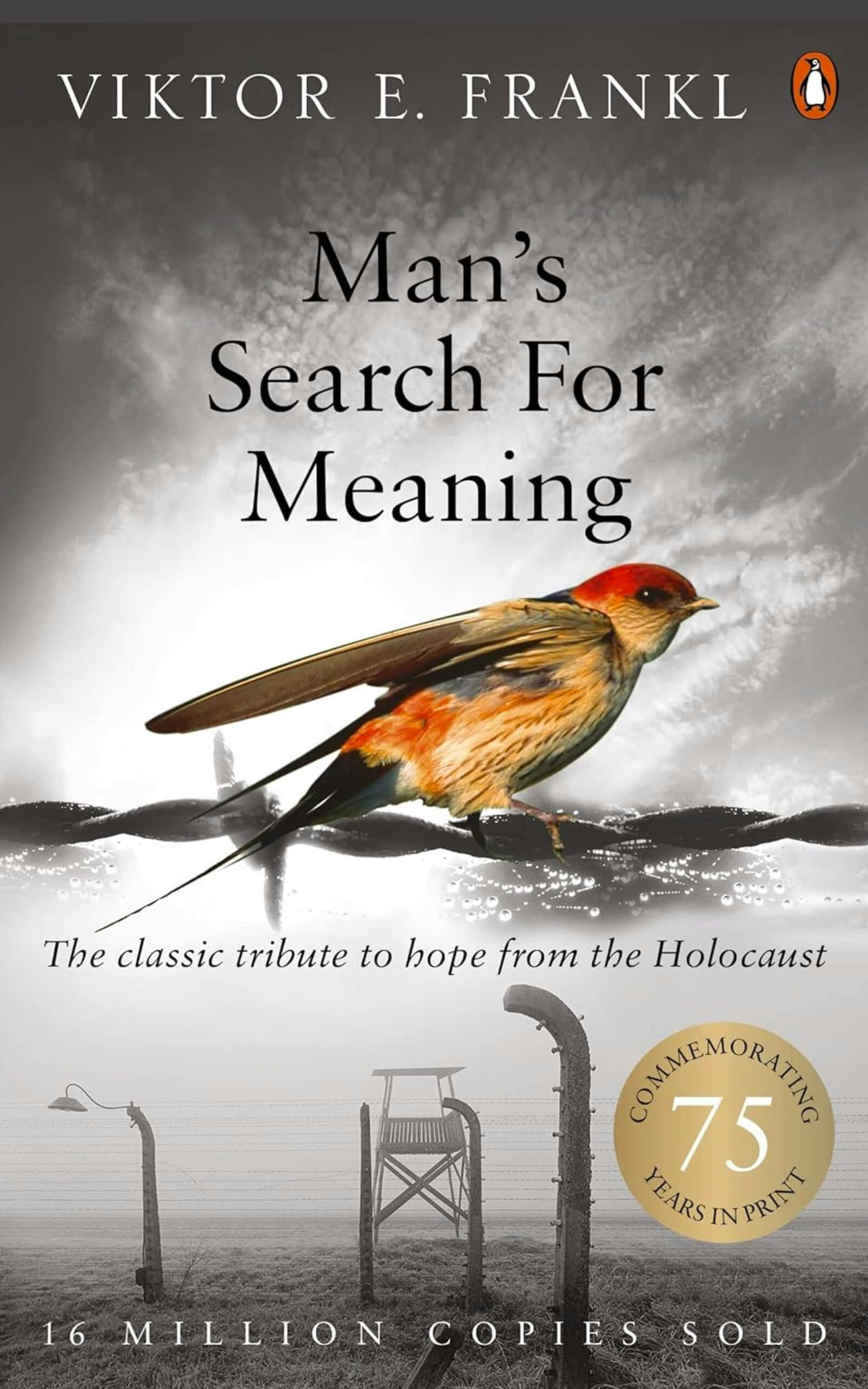 Mans search for meaning by Viktor E. Frankl book cover