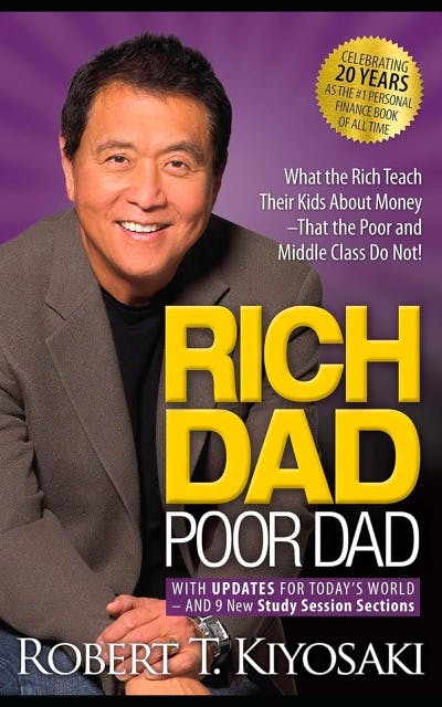 Rich Dad Poor Dad by Robert T. Kiyosaki book cover