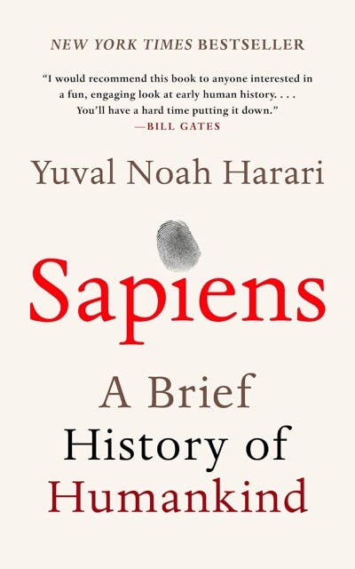 Sapiens by Yuval Noah Harari book cover